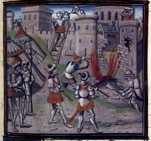Setge de Jerusalem del 1187 per part de les tropes de Saladí.  - Guillaume de Tyr, Historia, BNF Richelieu French manuscripts 68, fol. 404
