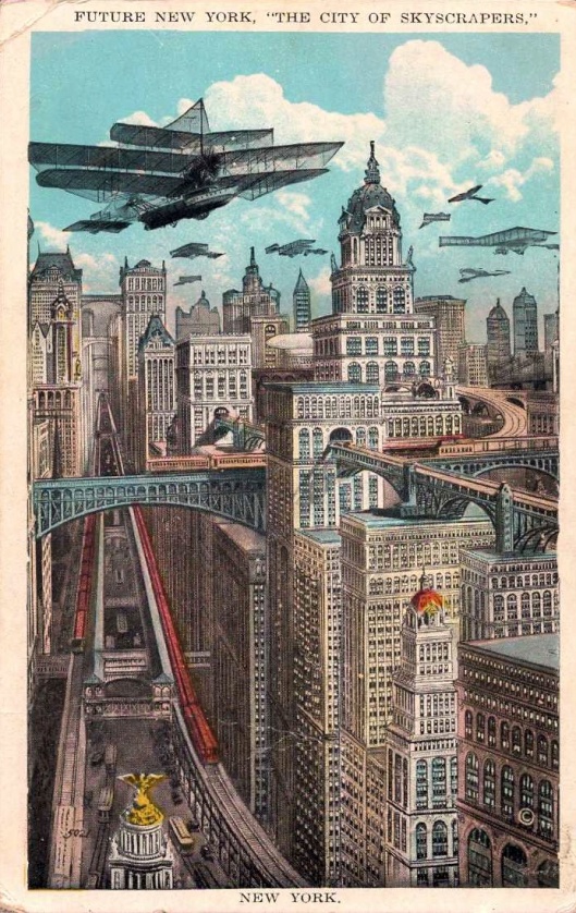 new york postcard front paleofuture